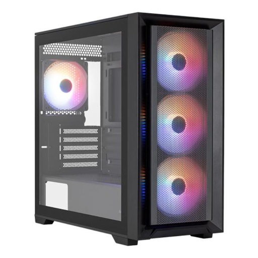 [CP3103] CASE GAMING RGB AEROCOOL TERN MINI MINI TOWER VENTILADORES 4 DE 120MM CON VIDRIO LATERAL Y MALLA FRONTAL TERN MINI-G-BK-V1 ACCS-ES04043.11 NEGRO