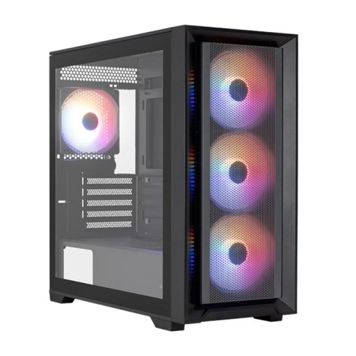 [CP3104] CASE GAMING RGB AEROCOOL TERN MINI MINI TOWER VENTILADORES 4 DE 120MM CON VIDRIO LATERAL Y MALLA FRONTAL TERN MINI-G-BK-V2 NEGRO