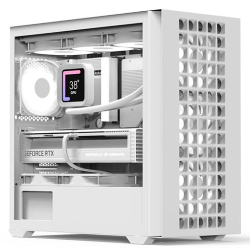 [CP3142] CASE RGB AEROCOOL D302A-G-WT-V1 MINI TOWER VENTILADORES 4 DE 120MM CON VIDRIO LATERAL Y MALLA FRONTAL ACCS-DS04043.21 BLANCO