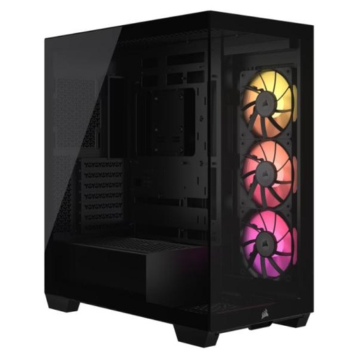 [CP3151] CASE RGB CORSAIR ICUE LINK 3500X MID TOWER VENTILADORES 3 DE 120MM CON VIDRIO LATERAL Y FRONTAL CC-9011280-WW NEGRO