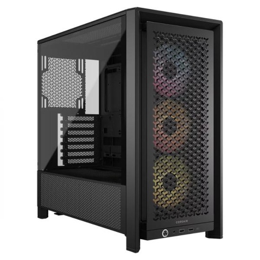 [CP3159] CASE RGB CORSAIR FRAME 4000D RS MID TOWER VENTILADORES 3 DE 120MM CON VIDRIO LATERAL Y MALLA FRONTAL CC-9011296-WW NEGRO