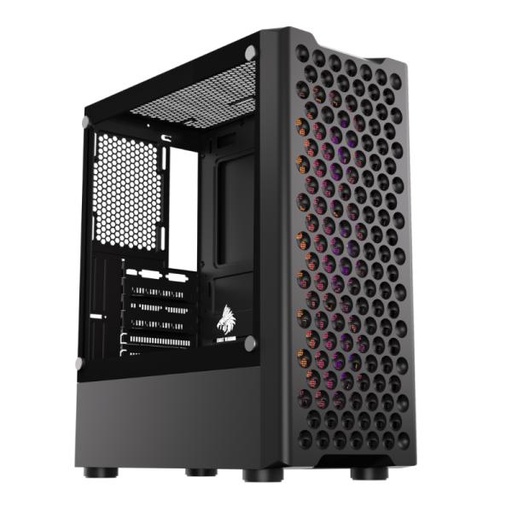 [CP3176] CASE RGB EAGLE WARRIOR CG06Z5RA002C MID TOWER VENTILADORES 3 DE 120MM CON VIDRIO LATERAL Y MALLA FRONTAL NEGRO