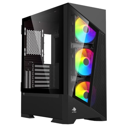 [CP3181] CASE EAGLE WARRIOR CG10AJRA001C MID TOWER 3 VENTILADORES CON VIDRIO FRONTAL Y LATERAL
