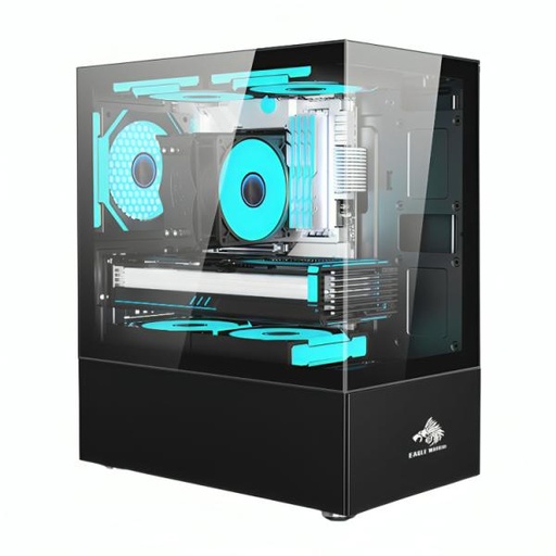 [CP3198] CASE RGB EAGLE WARRIOR CG01Q8RA003C VENTILADORES 3 DE 120MM VIDRIO TEMPLADO