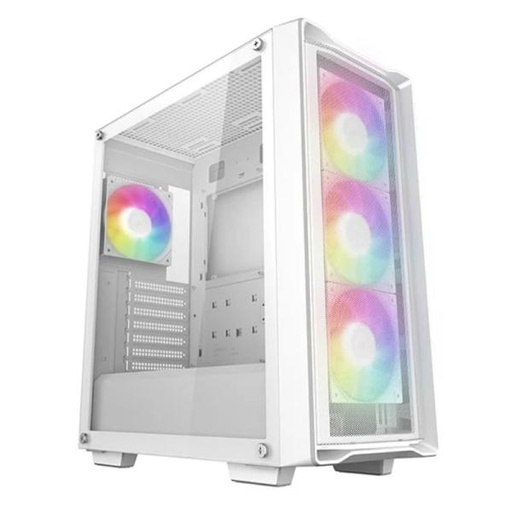 [CP3209] CASE RGB DEEPCOOL CC560 MESH V2 WH MID TOWER VENTILADORES 4 DE 120MM CON MALLA FRONTAL Y PANEL LATERAL R-CC560-WHAMA4-G-2 BLANCO