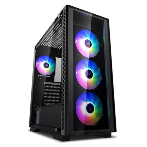 [CP3210] CASE RGB DEEPCOOL MATREXX 50 ADD-RGB 4F MID TOWER VENTILADORES 4 DE 120MM CON VIDRIO FRONTAL Y LATERAL DP-ATX-MATREXX50-AR-4F-NE NEGRO