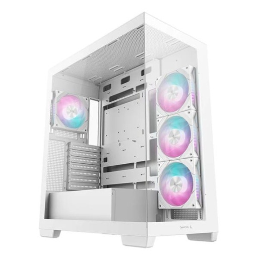 [CP3212] CASE RGB DEEPCOOL CG580 4F WH V2 MID TOWER VENTILADORES 4 DE 120MM CON VIDRIO FRONTAL Y LATERAL R-CG580-WHADA4-G-2 BLANCO