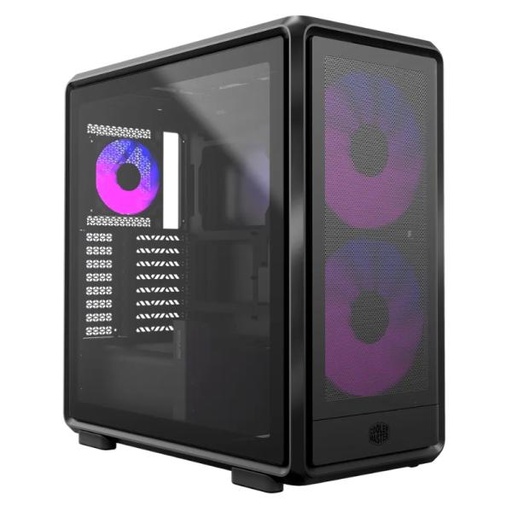 [CP3220] CASE RGB COOLER MASTER MASTERFRAME 600 MESH MID TOWER VENTILADORES 3 (2X200MM + 1X120MM) CON VIDRIO TEMPLADO MF600M-KGNN-S01 NEGRO