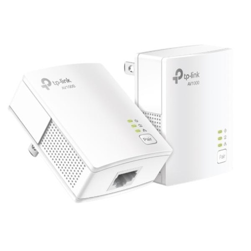 [AC1061] ADAPTADOR TP LINK TL-PA7017 KIT AV1000 GIGABIT POWERLINE STARTER KIT ETHERNET / RED ELÉCTRICA 1000 MBPS TL-PA7017 KIT(US) BLANCO