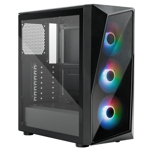 [CP3224] CASE RGB COOLER MASTER CMP520 MID TOWER VENTILADORES 3 DE 120MM CON FUENTE DE PODER MWE BRONZE 650 V3 SPECTRUM V3 CP520-KGNN65-SA0 NEGRO