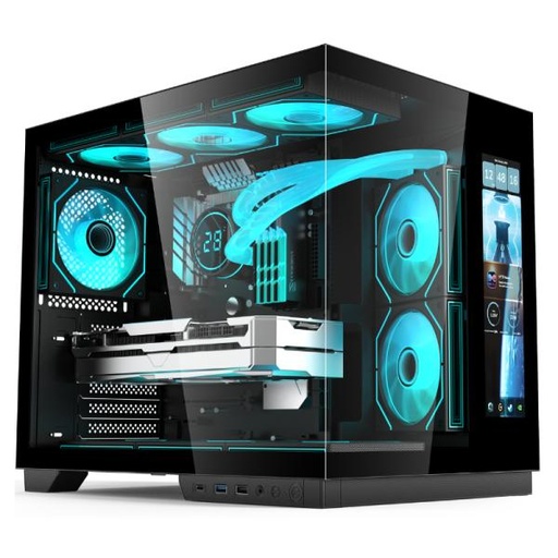 [CP3243] CASE EAGLE WARRIOR CG01YJRA001C MID TOWER SIN VENTILACION INCLUIDA CON VIDRIO TEMPLADO SIN FUENTE DE PODER CON PANTALLA DE 11.8 PULG NEGRO