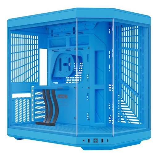 [CP3256] CASE GAMING HYTE Y70 MID TOWER SIN VENTILACIÓN INCLUIDA CON VIDRIO FRONTAL Y LATERAL CS-HYTE-Y70-BM AZUL