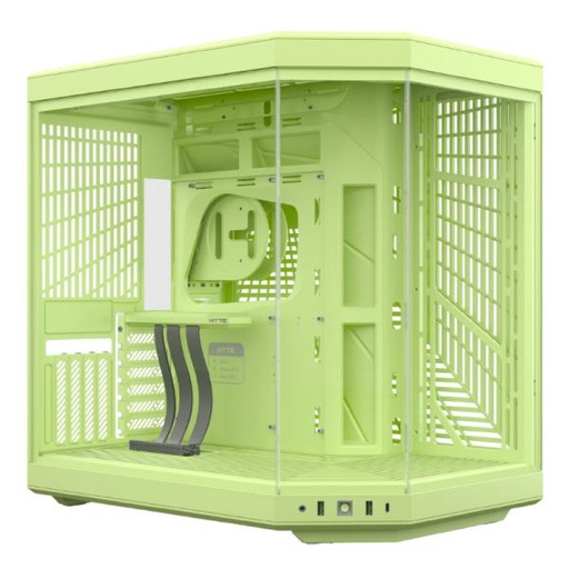 [CP3257] CASE GAMING HYTE Y70 MID TOWER SIN VENTILACIÓN INCLUIDA CON VIDRIO FRONTAL Y LATERAL CS-HYTE-Y70-MM VERDE