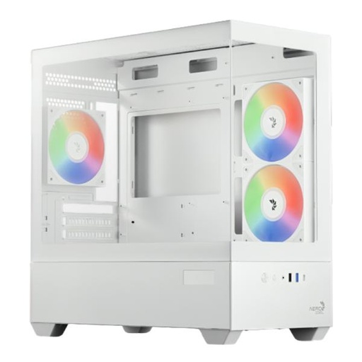 [CP3273] CASE GAMING RGB AEROCOOL P300D DIGI-G-WT-V1 DIGI MINI TOWER VENTILADORES 3 DE 120MM CON PANEL FRONTAL Y LATERAL ACCS-PN05033.21 BLANCO